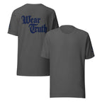 Wear Truth Navy Blue | Philippians 4:13 – KJV Faith Unisex T-Shirt - KJV Word & Light Threads