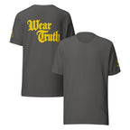 Wear Truth Gold | Philippians 4:13 – KJV Faith Unisex T-Shirt - KJV Word & Light Threads