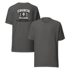 Church Is in Session Football Dark | 1 Corinthians 9:25 – KJV Faith Unisex T-Shirt - KJV Word & Light Threads