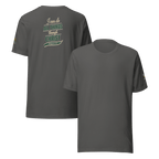 I Can Do All Things Through Christ Which Strengtheneth Me – Philippians 4:13 KJV Christian Unisex T-Shirt | Tan & Green - KJV Word & Light Threads
