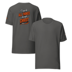 I Can Do All Things Through Christ Which Strengtheneth Me – Philippians 4:13 KJV Christian Unisex T-Shirt | White & Orange - KJV Word & Light Threads