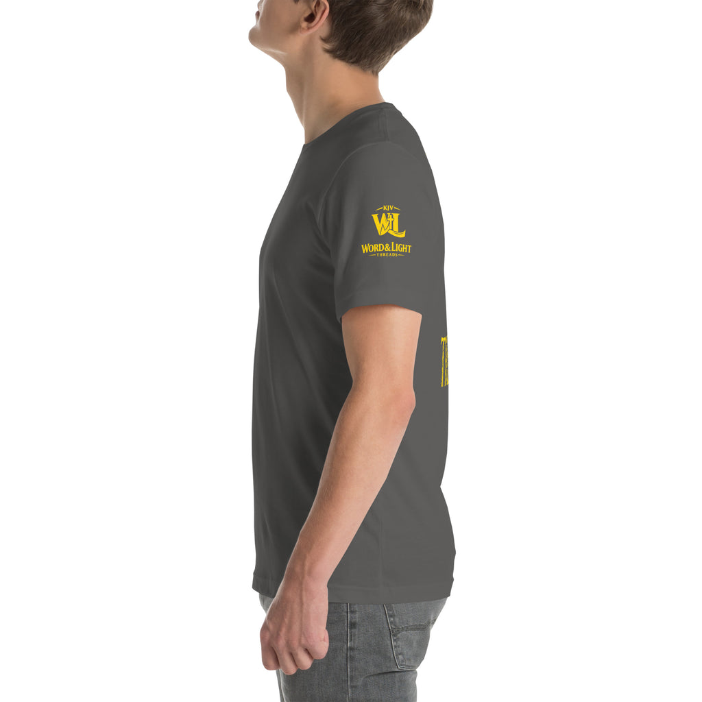 Truth > Trends Gold | Isaiah 40:8 – KJV Faith Unisex T-Shirt - KJV Word & Light Threads