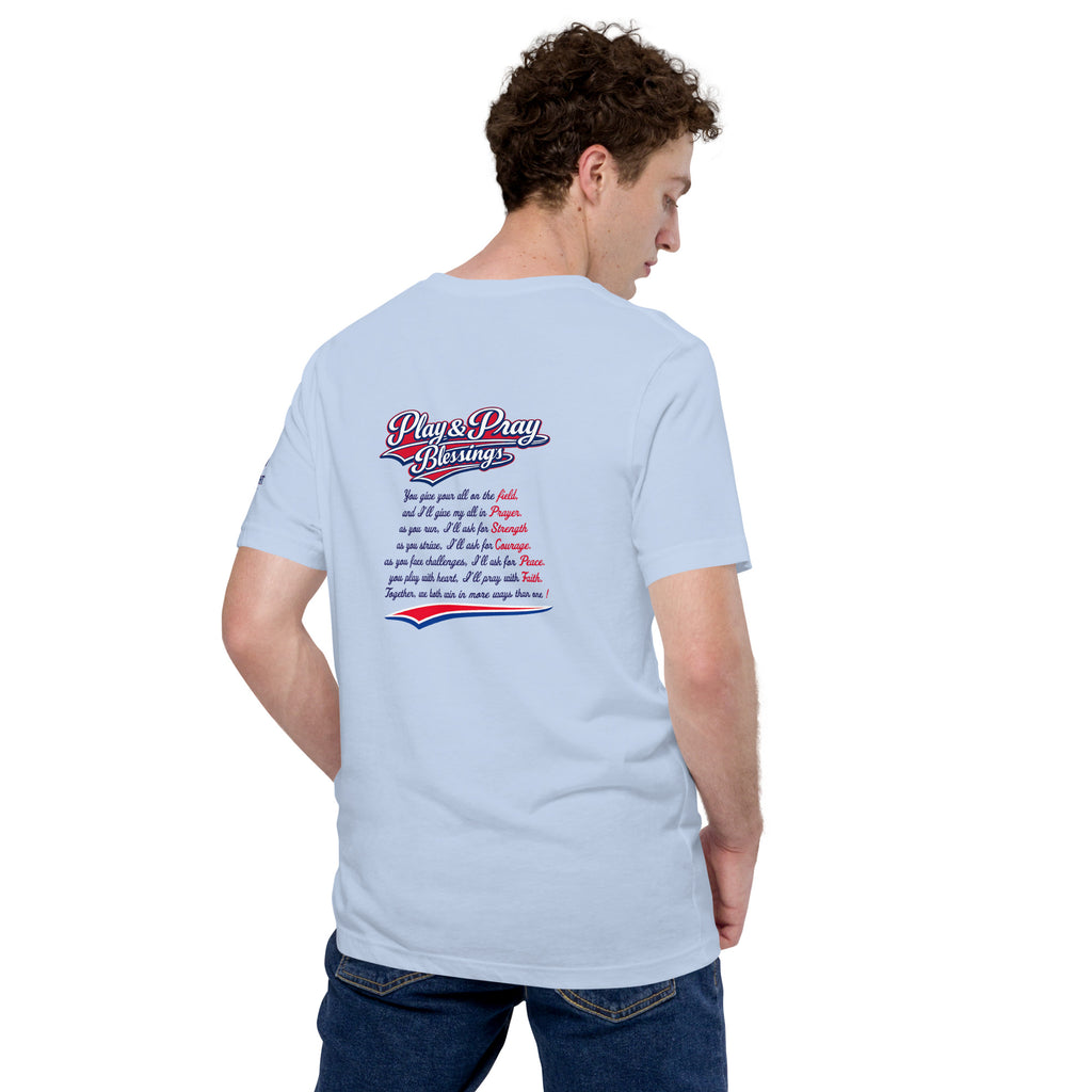 Pray & Play Blessing | Baseball / Football Faith Shirt – KJV Faith Unisex T-Shirt - KJV Word & Light Threads