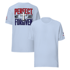 Not Perfect Just Forgiven II | Ephesians 1:7 – KJV Faith Unisex T-Shirt - KJV Word & Light Threads