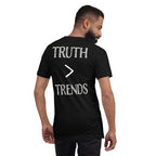 Truth > Trends White | Isaiah 40:8 – KJV Faith Unisex T-Shirt - KJV Word & Light Threads