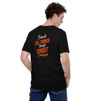 I Can Do All Things Through Christ Which Strengtheneth Me – Philippians 4:13 KJV Christian Unisex T-Shirt | White & Orange - KJV Word & Light Threads