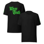 Wear Truth Lime Green T-Shirt | Philippians 4:13 KJV - Empower Your Spirit - KJV Word & Light Threads
