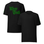 Wear Truth Dark Green | Philippians 4:13 – KJV Faith Unisex T-Shirt - KJV Word & Light Threads