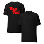 Wear Truth Red | Philippians 4:13 – KJV Faith Unisex T-Shirt - KJV Word & Light Threads
