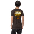 Fueled on Prayer and Caffeine | 1 Thessalonians 5:17 – KJV Faith Unisex T-Shirt - KJV Word & Light Threads