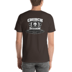 Church Is in Session Football Dark | 1 Corinthians 9:25 – KJV Faith Unisex T-Shirt - KJV Word & Light Threads