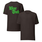 Wear Truth Lime Green T-Shirt | Philippians 4:13 KJV - Empower Your Spirit - KJV Word & Light Threads