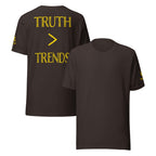 Truth > Trends Gold | Isaiah 40:8 – KJV Faith Unisex T-Shirt - KJV Word & Light Threads