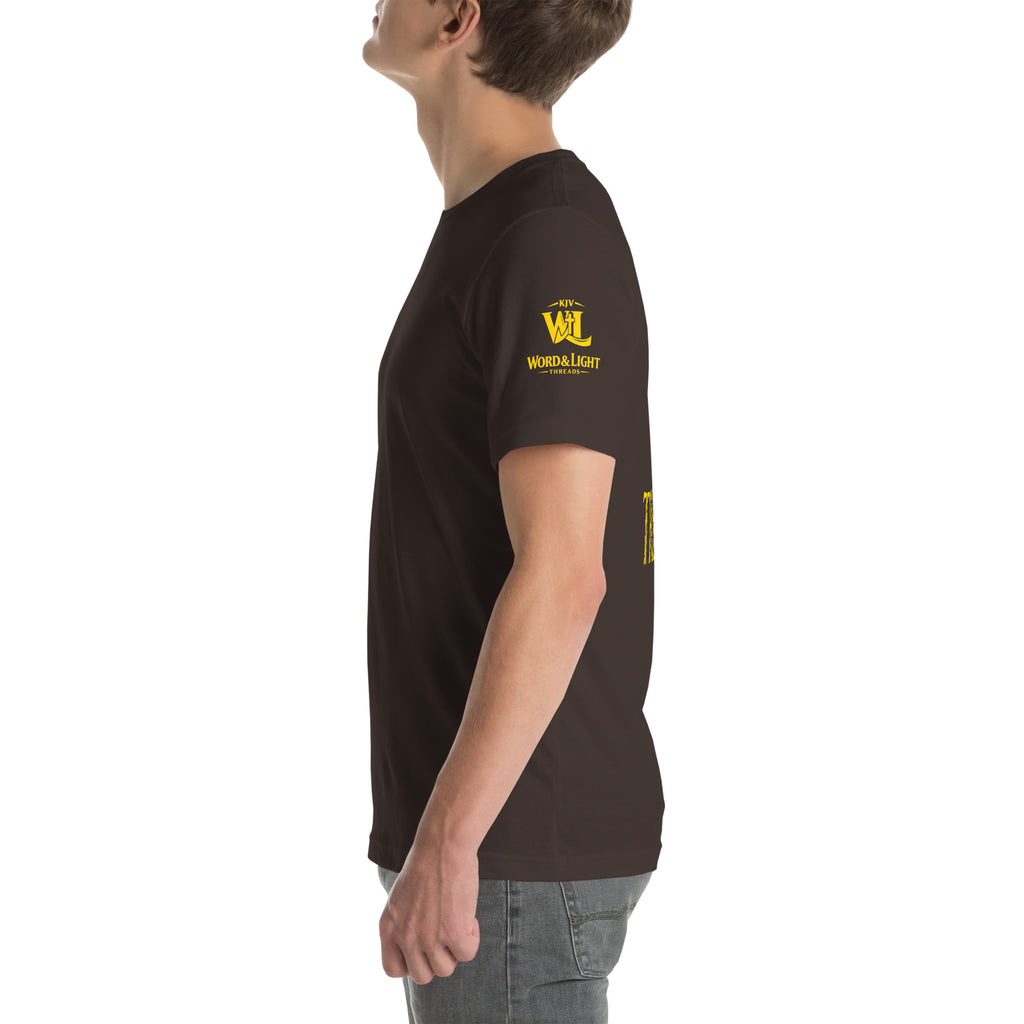 Truth > Trends Gold | Isaiah 40:8 – KJV Faith Unisex T-Shirt - KJV Word & Light Threads