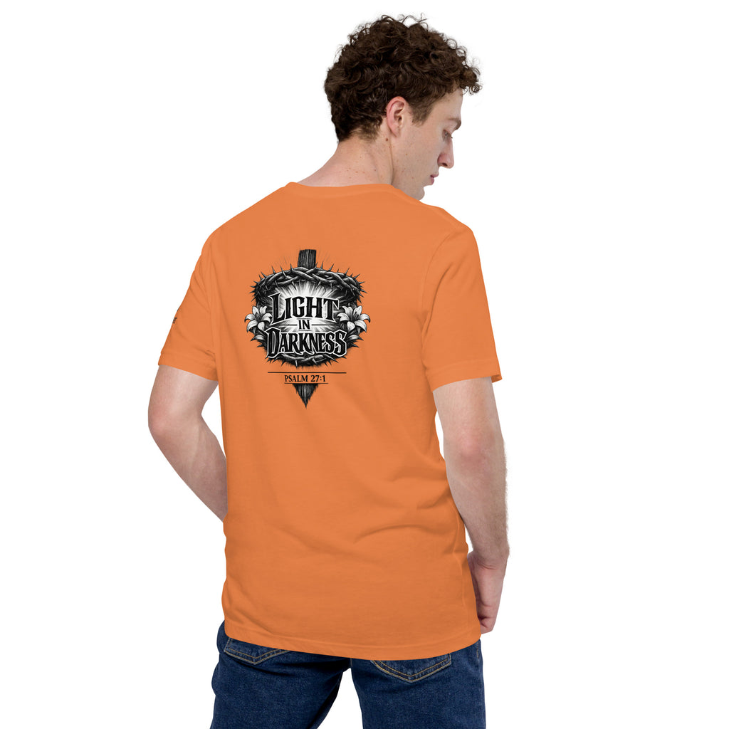 Light in Darkness | John 8:12 – KJV Faith Unisex T-Shirt - KJV Word & Light Threads
