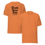 Truth Never Fails | 1 Corinthians 13:8 – KJV Faith Unisex T-Shirt - KJV Word & Light Threads