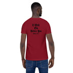 I Will Go Before You | Ruth 3:18 & Isaiah 45:2 – KJV Faith Unisex T-Shirt - KJV Word & Light Threads