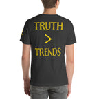 Truth > Trends Gold | Isaiah 40:8 – KJV Faith Unisex T-Shirt - KJV Word & Light Threads