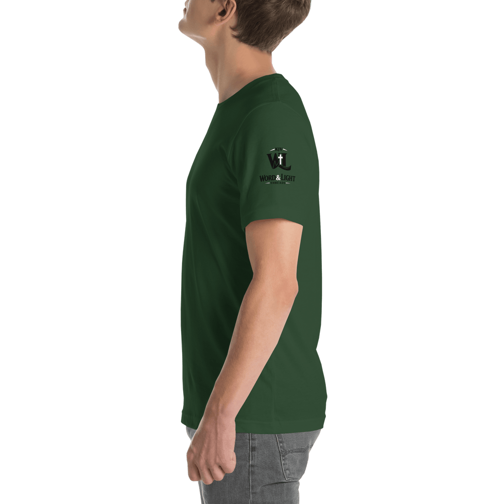 Church Is in Session Football Dark | 1 Corinthians 9:25 – KJV Faith Unisex T-Shirt - KJV Word & Light Threads