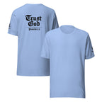 Trust God Heather | Proverbs 3:5 – KJV Faith Heather Unisex T-Shirt - KJV Word & Light Threads