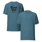 Trust God Heather | Proverbs 3:5 – KJV Faith Heather Unisex T-Shirt - KJV Word & Light Threads