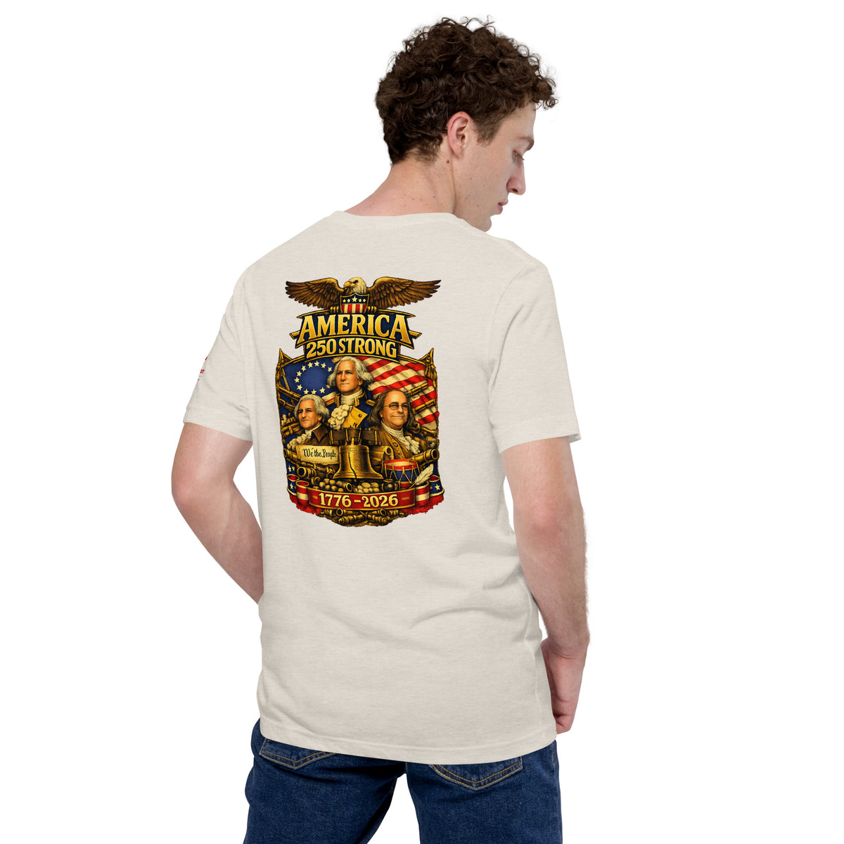 America 250 Strong | 1776-2026 KJV Tee - KJV Word & Light Threads