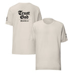 Trust God Heather | Proverbs 3:5 – KJV Faith Heather Unisex T-Shirt - KJV Word & Light Threads