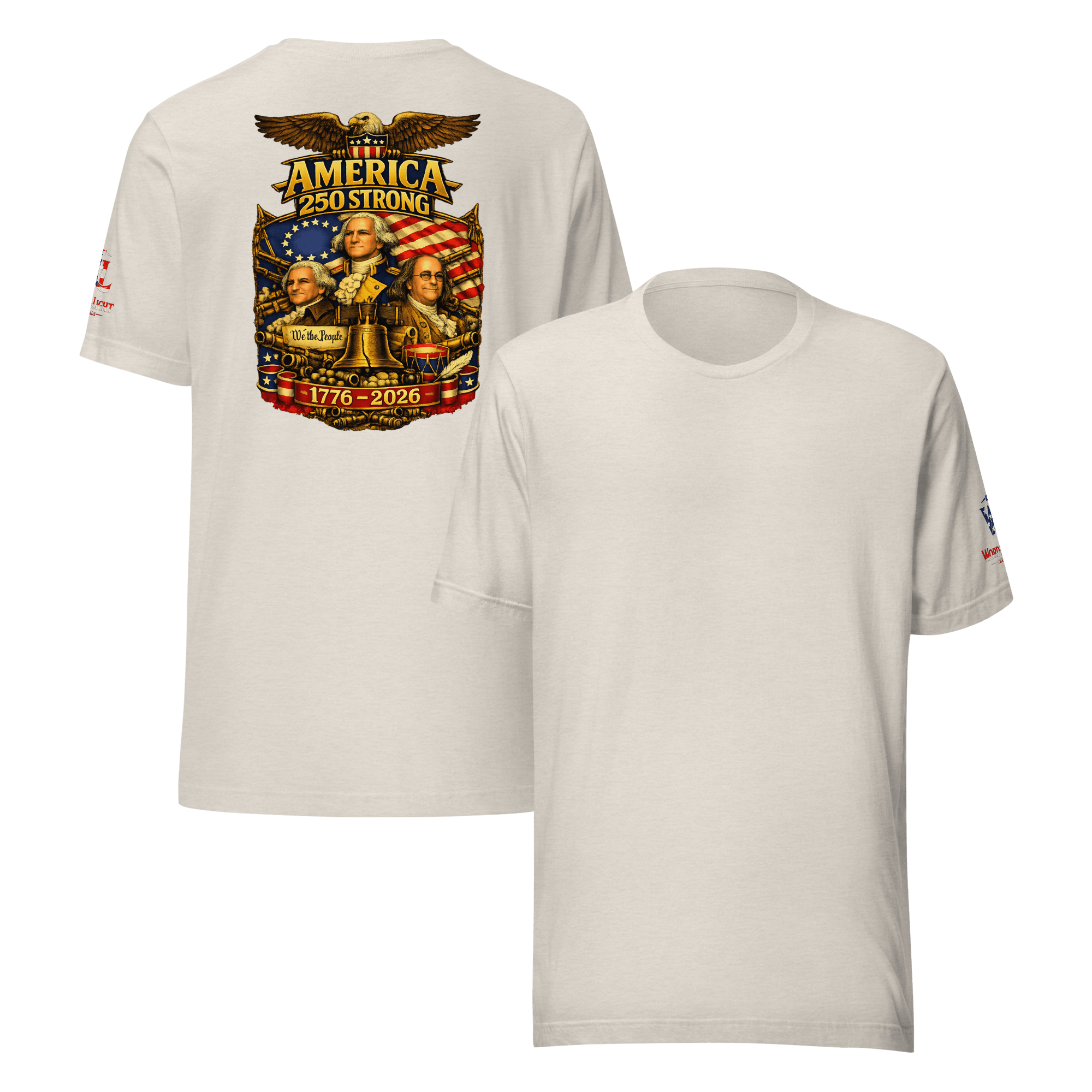 America 250 Strong | 1776–2026 – KJV Faith Unisex T-Shirt - KJV Word & Light Threads