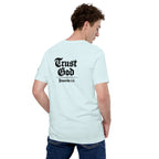 Trust God Heather | Proverbs 3:5 – KJV Faith Heather Unisex T-Shirt - KJV Word & Light Threads