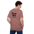 Trust God Heather | Proverbs 3:5 – KJV Faith Heather Unisex T-Shirt - KJV Word & Light Threads