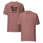 Trust God Heather | Proverbs 3:5 – KJV Faith Heather Unisex T-Shirt - KJV Word & Light Threads