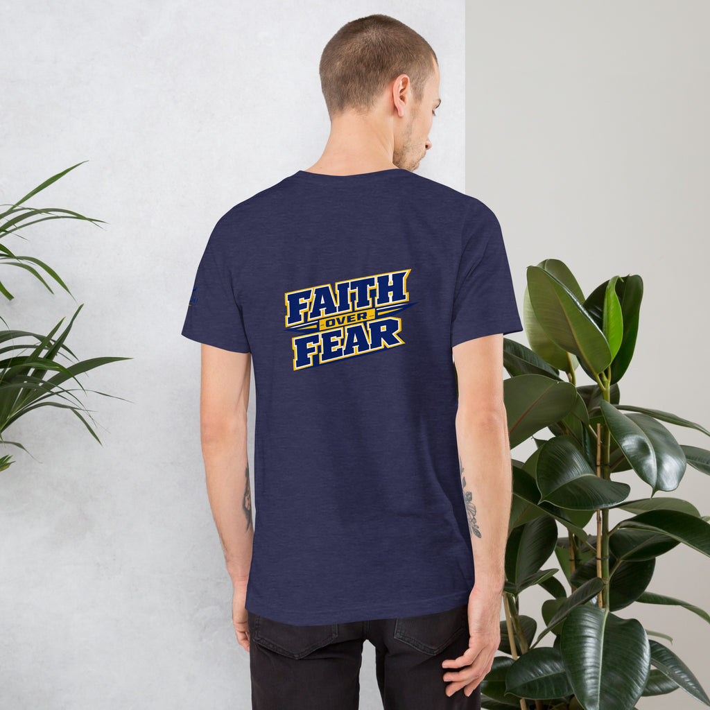 Faith Over Fear T-Shirt | Empower Yourself with 2 Timothy 1:7 - KJV Word & Light Threads