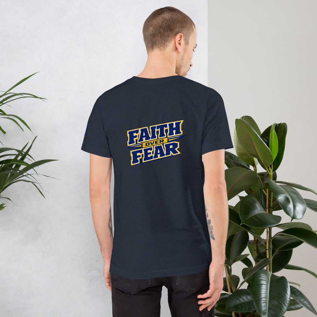 Faith Over Fear T-Shirt | Empower Yourself with 2 Timothy 1:7 - KJV Word & Light Threads