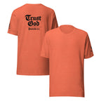 Trust God Heather | Proverbs 3:5 – KJV Faith Heather Unisex T-Shirt - KJV Word & Light Threads