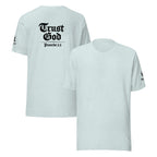 Trust God Heather | Proverbs 3:5 – KJV Faith Heather Unisex T-Shirt - KJV Word & Light Threads