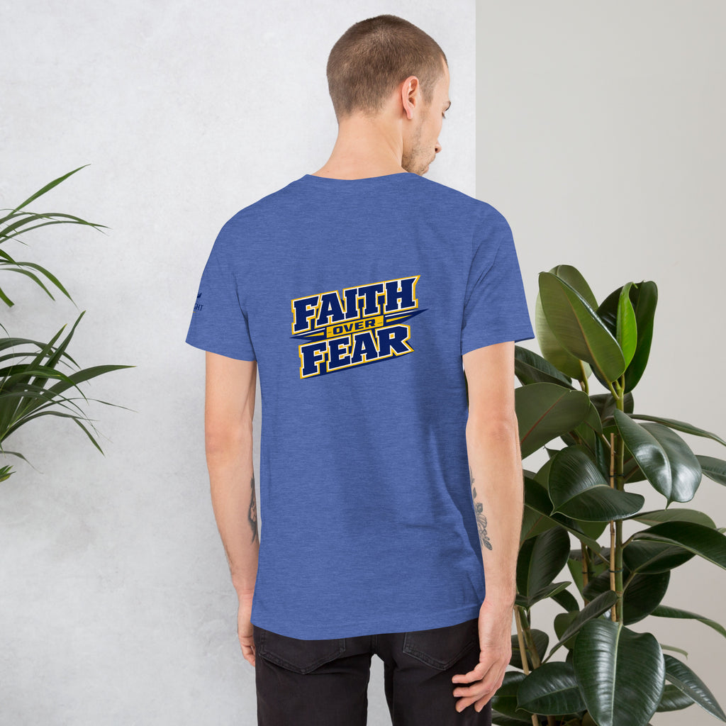 Faith Over Fear T-Shirt | Empower Yourself with 2 Timothy 1:7 - KJV Word & Light Threads