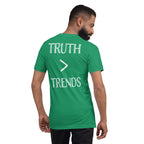 Truth > Trends White | Isaiah 40:8 – KJV Faith Unisex T-Shirt - KJV Word & Light Threads