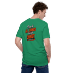 I Can Do All Things Through Christ Which Strengtheneth Me – Philippians 4:13 KJV Christian Unisex T-Shirt | White & Orange - KJV Word & Light Threads