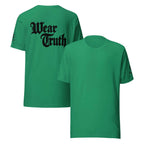 Wear Truth Black KJV T-Shirt | Empower Your Journey with Philippians 4:13 - KJV Word & Light Threads