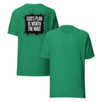 God's Plan is Worth the Wait | Jeremiah 29:11 – KJV Faith Unisex T-Shirt - KJV Word & Light Threads