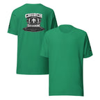Church Is in Session Football Bright | 1 Corinthians 9:25 – KJV Faith Unisex T-Shirt - KJV Word & Light Threads