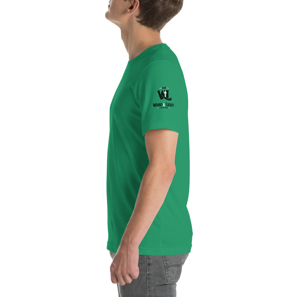 Church Is in Session Football Bright | 1 Corinthians 9:25 – KJV Faith Unisex T-Shirt - KJV Word & Light Threads