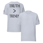 Truth > Trends Black | Isaiah 40:8 – KJV Faith Unisex T-Shirt - KJV Word & Light Threads