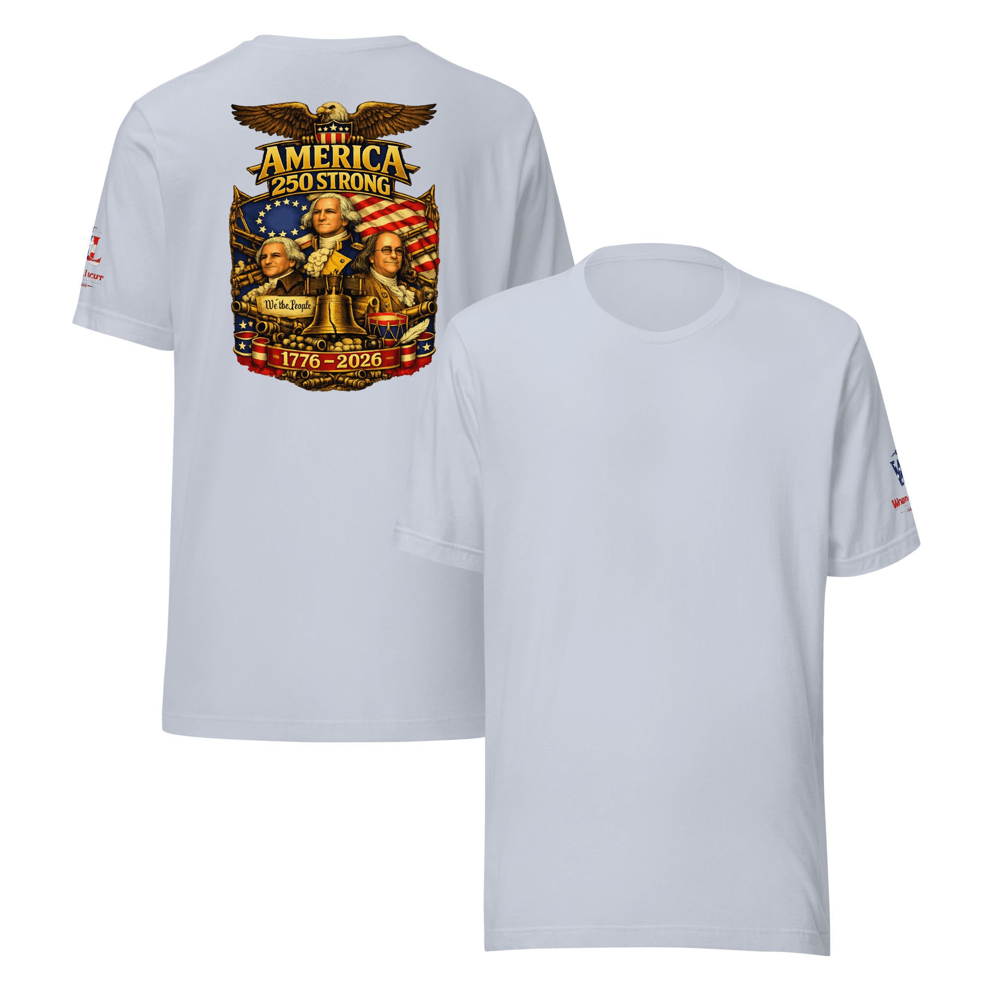 America 250 Strong | 1776–2026 – KJV Faith Unisex T-Shirt - KJV Word & Light Threads