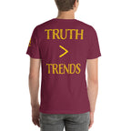 Truth > Trends Gold | Isaiah 40:8 – KJV Faith Unisex T-Shirt - KJV Word & Light Threads