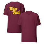 Wear Truth Gold | Philippians 4:13 – KJV Faith Unisex T-Shirt - KJV Word & Light Threads