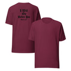 I Will Go Before You | Ruth 3:18 & Isaiah 45:2 – KJV Faith Unisex T-Shirt - KJV Word & Light Threads