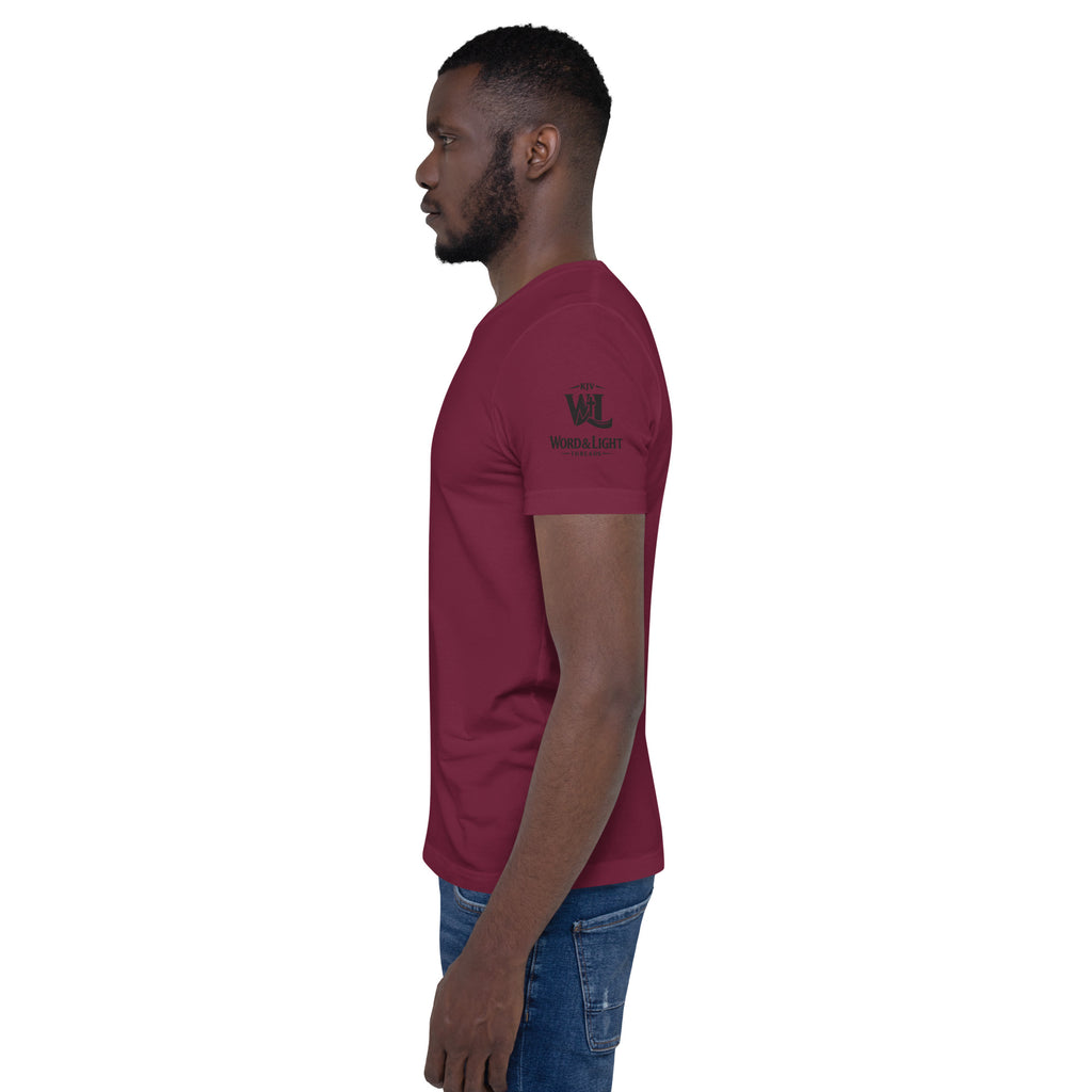 I Will Go Before You | Ruth 3:18 & Isaiah 45:2 – KJV Faith Unisex T-Shirt - KJV Word & Light Threads