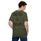 Truth > Trends Black | Isaiah 40:8 – KJV Faith Unisex T-Shirt - KJV Word & Light Threads