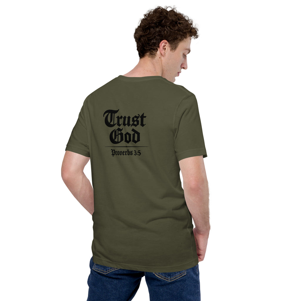 Trust God | Proverbs 3:5 – KJV Faith Unisex T-Shirt - KJV Word & Light Threads